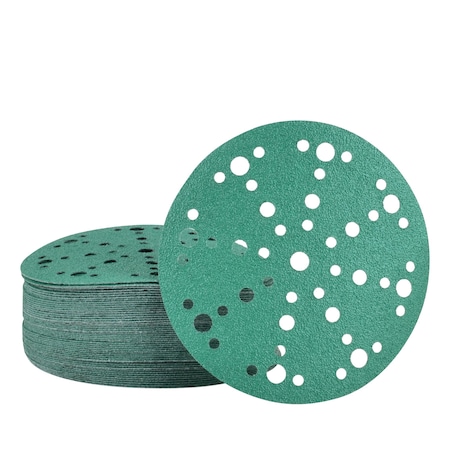 Legit Grit 6 inch Sand paper Disc, 49-Hole, 60 Grit, 50PK LG6-4960-50